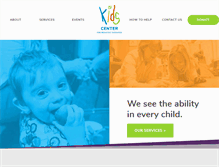 Tablet Screenshot of kidscenterky.org
